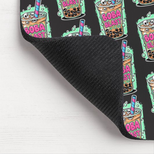 Boba Blast – Sip or Die! Mousepad マウスパッド (コーナー)