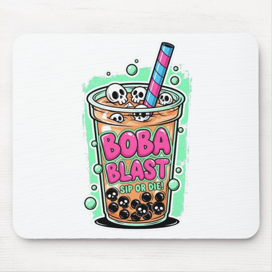 Boba Blast – Sip or Die! Mousepad マウスパッド (正面)