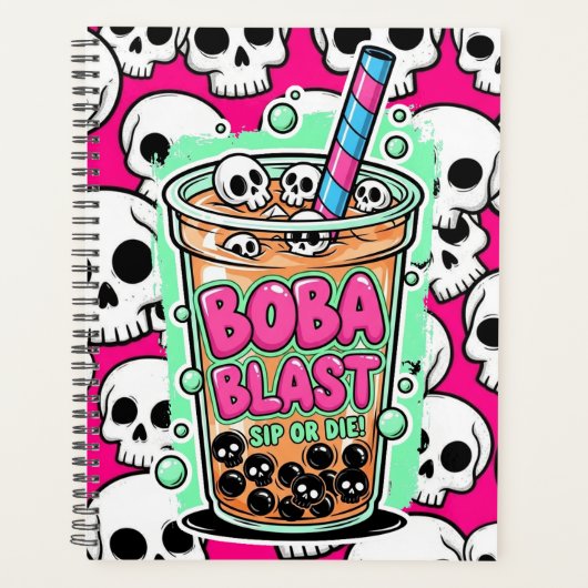 Boba Blast – Sip or Die! Planner プランナー手帳 (正面)