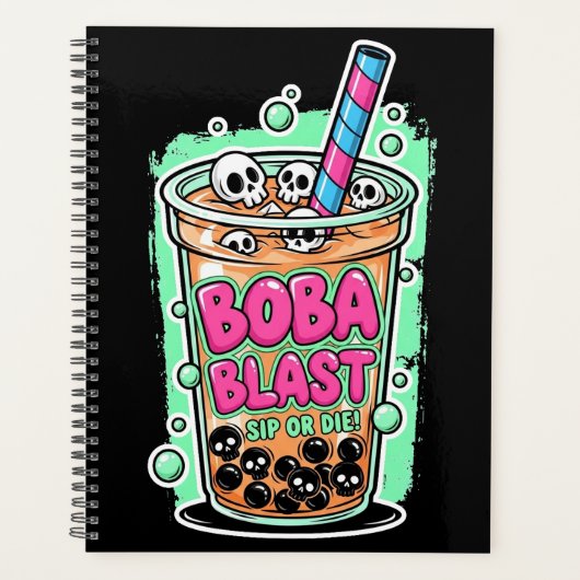 Boba Blast – Sip or Die! Planner プランナー手帳 (正面)