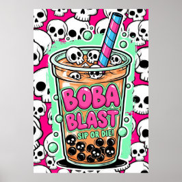 Boba Blast – Sip or Die! Poster ポスター