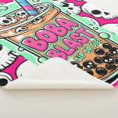 Boba Blast – Sip or Die! Sherpa Blanket シェルパブランケット (3/4)