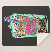 Boba Blast – Sip or Die! Sherpa Blanket シェルパブランケット (正面(横))