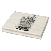 Boba Blast – Sip or Die! Wood Art Stamp ラバースタンプ (スタンプ)