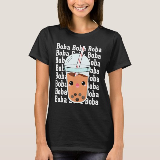 Boba Boba Boba  Bubble Tea Costumes Bubble Tea Tシャツ (正面)