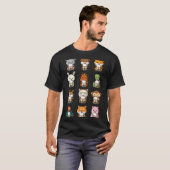 Boba Bubble Milk Tea Chinese Zodiacs Animal Lunar Tシャツ (正面フル)