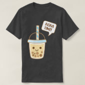 Boba Bubble Tea Time Tシャツ (デザイン正面)