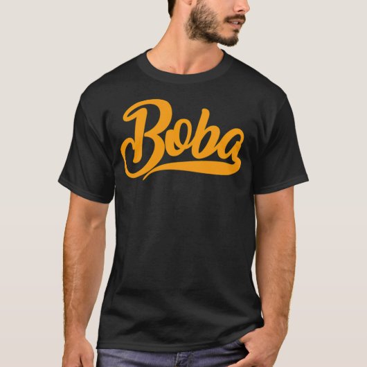 Boba cartoon humor tシャツ (正面)