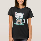 Boba Cat Kitten Tシャツ (正面)