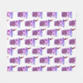 Boba Cats フリースブランケット (正面(横))