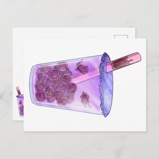 Boba Cats ポストカード (正面/裏面)