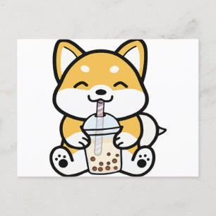 Boba Corgi、Corgi Boba、Boba Shiba、Shiba、Corgi、 ポストカード
