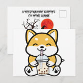 Boba Corgi、Corgi Boba、Boba Shiba、Shiba、Corgi、 ポストカード (正面/裏面)