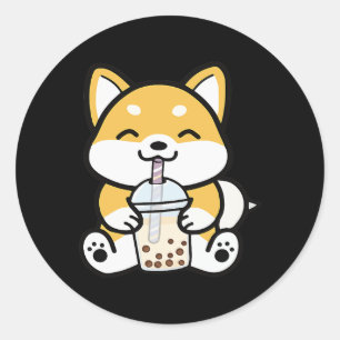 Boba Corgi、Corgi Boba、Boba Shiba、Shiba、Corgi ラウンドシール