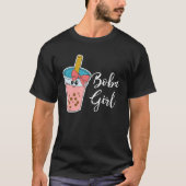Boba Girl Milk Tea Bubble Tea MP Tシャツ (正面)