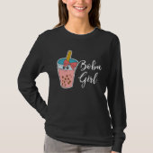 Boba  Girl Milk Tea Bubble Tea MP Tシャツ (正面)