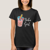 Boba  Girl Milk Tea Bubble Tea MP Tシャツ (正面)