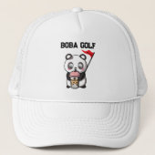 Boba Golf | Milk Tea | Bubble Golf | Golfer キャップ (正面)