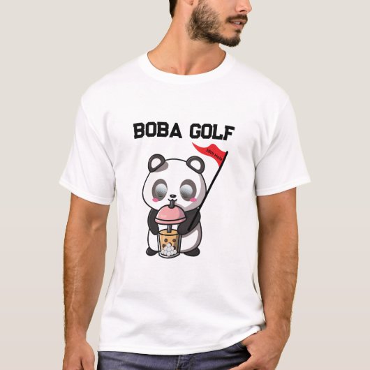 Boba Golf | Milk Tea | Bubble Golf | Golfer Tシャツ (正面)