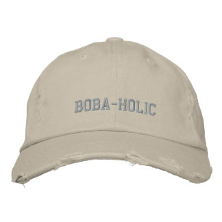 Boba-Holic Bubble Tea Embroidered Baseball Hat 刺繍入りキャップ