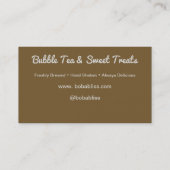 Boba Lisa - Bold Bubble Tea  名刺 (裏面)