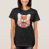 Boba Milk and Corgi Dog Tシャツ (正面)