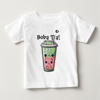 boba tea baby top ベビーTシャツ