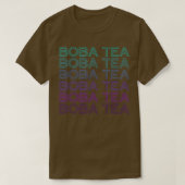 Boba Tea Bubble Tea Milk Tea Retro  Tシャツ (デザイン正面)