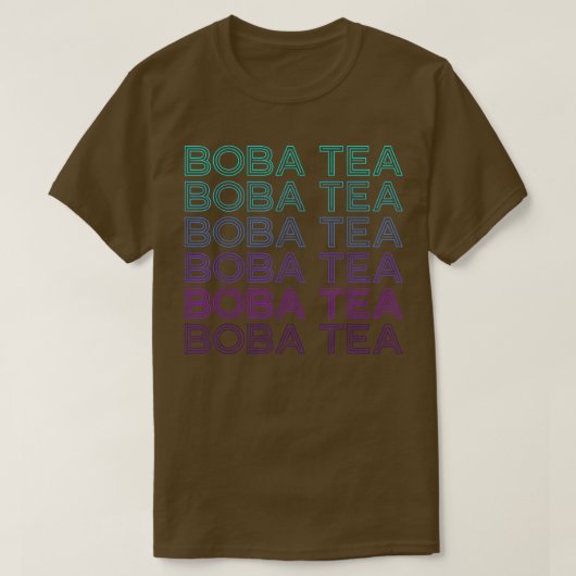 Boba Tea Bubble Tea Milk Tea Retro  Tシャツ (デザイン正面)