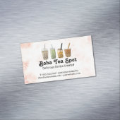 Boba Tea Drinks Variety マグネット名刺 (インサイチュ)