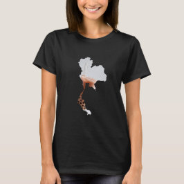 Boba tea in the shape of Thailand Tシャツ