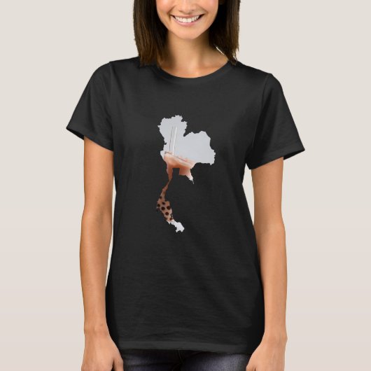 Boba tea in the shape of Thailand Tシャツ (正面)