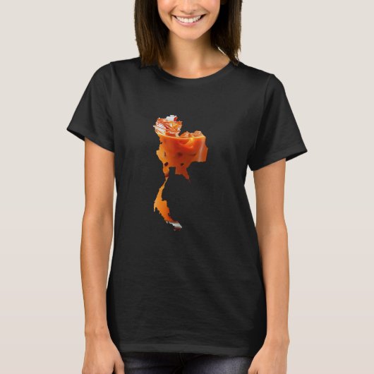 Boba tea in the shape of Thailand Tシャツ (正面)