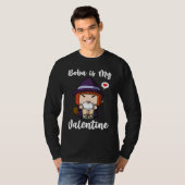 Boba Tea is My Valentine Witch Anti Valentines Day Tシャツ (正面フル)