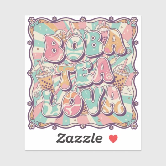 Boba Tea Lova シール (シート)