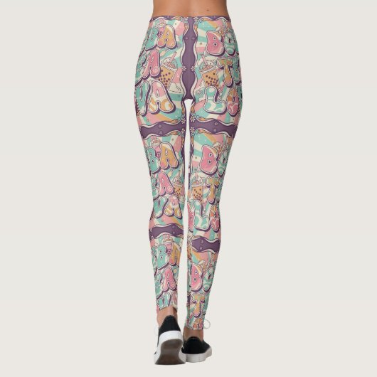 Boba Tea Lova レギンス (裏面)