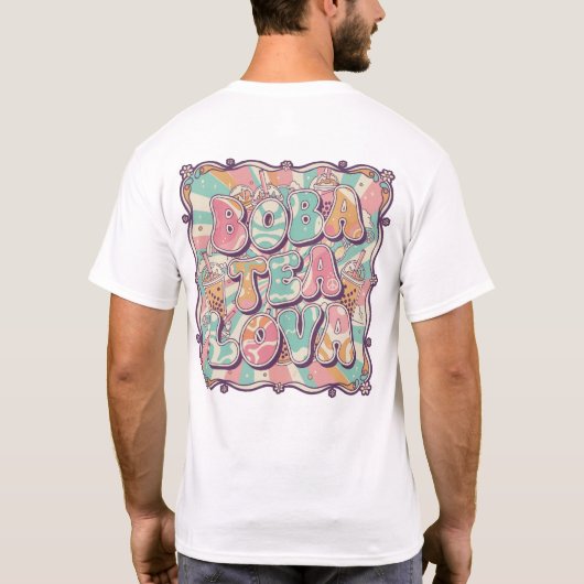 Boba Tea Lova Tシャツ (裏面)