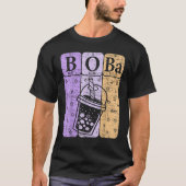 Boba Tea Periodic Table Elements Bubble Tea  Nerd Tシャツ (正面)