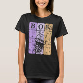 Boba Tea Periodic Table Elements Bubble Tea  Nerd Tシャツ (正面)