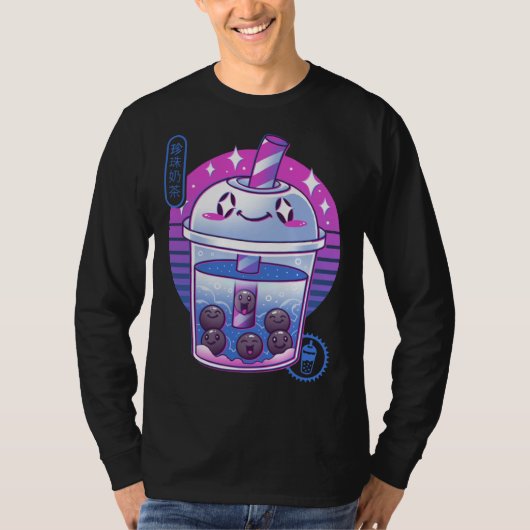 Boba Wave Tea Tシャツ (正面)