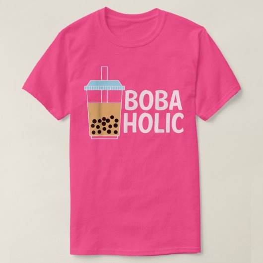 Bobaholic Boba Tea Bubble Tea  Tシャツ (デザイン正面)