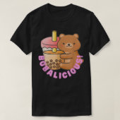 Bobalicious Funny Kawaii Boba Tea Cute Bear Charac Tシャツ (デザイン正面)