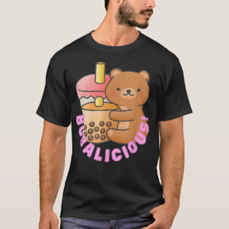 Bobalicious Funny Kawaii Boba Tea Cute Bear Charac Tシャツ