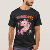 Bobalotl Axolotl Boba Tea Bubble Milk  1 Tシャツ (正面)