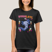 Bobalotl Axolotl Boba Tea Bubble Milk  1 Tシャツ (正面)