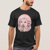 Bobalotl Axolotl Milk Tea Axolotl Drinking Boba Te Tシャツ (正面)