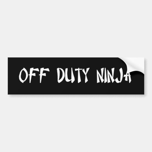 Bobba、N.I.T.、O.D.N. バンパーステッカー (正面)