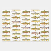 Bobber、LuresとTroutギフトラップ ラッピングペーパーシート (正面3)