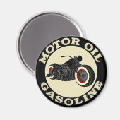 - Bobber - Motor Oil - Gasoline マグネット (正面/裏面)