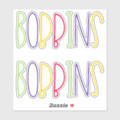 Bobbins, Manchester, Northern English Slang シール (シート)